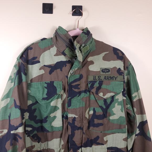 Army Cold Weather Combat Jacket in Woodland Camo Size S - Picture 2 of 11
